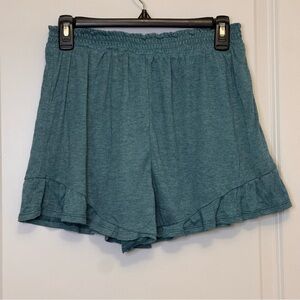 Sadie & Sage High Waist Teal Shorts
